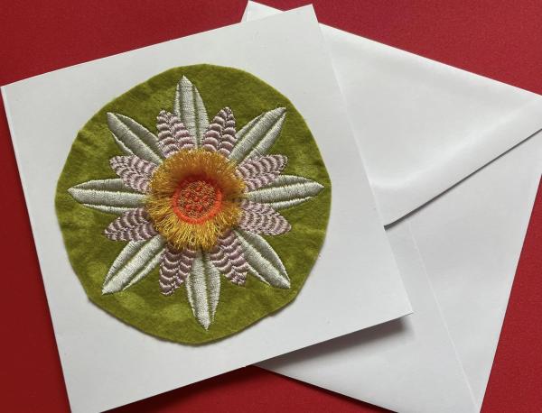 Stickdatei Fadenblume Margerite